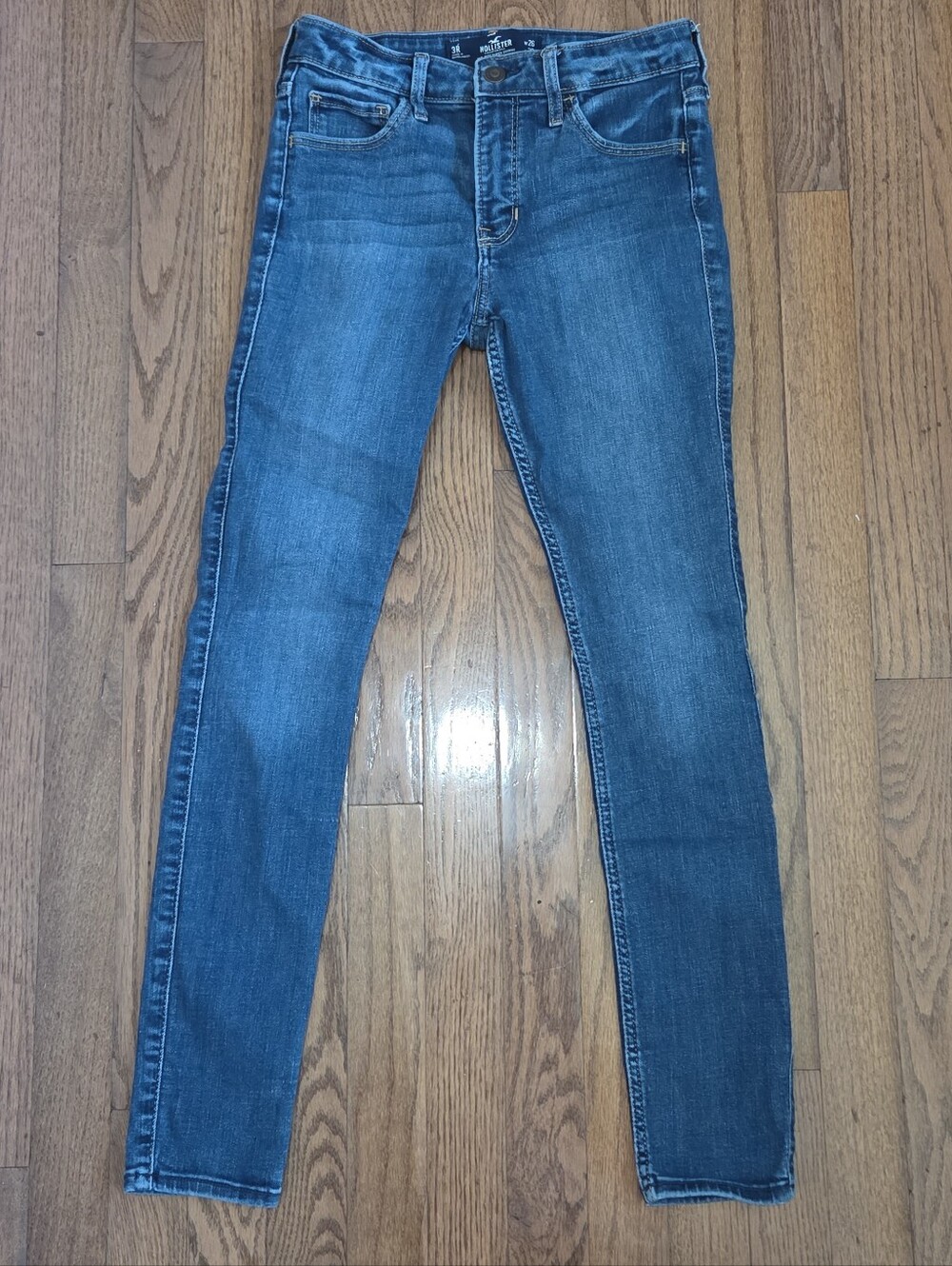Hollister Ultra High-Rise Super Skinny Soft Stretch Blue Jeans W26 L28 3R